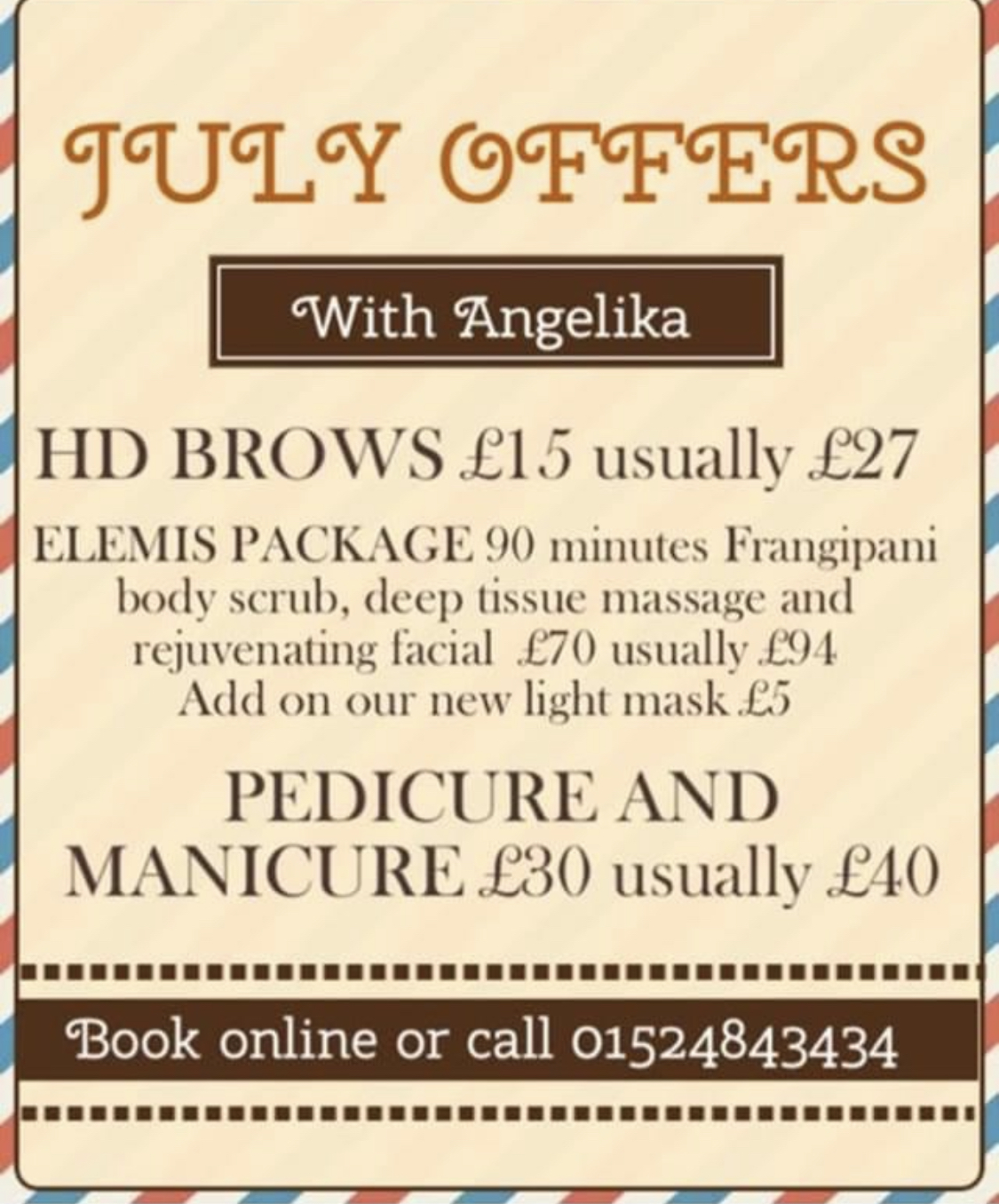 JULY BEAUTY OFFER