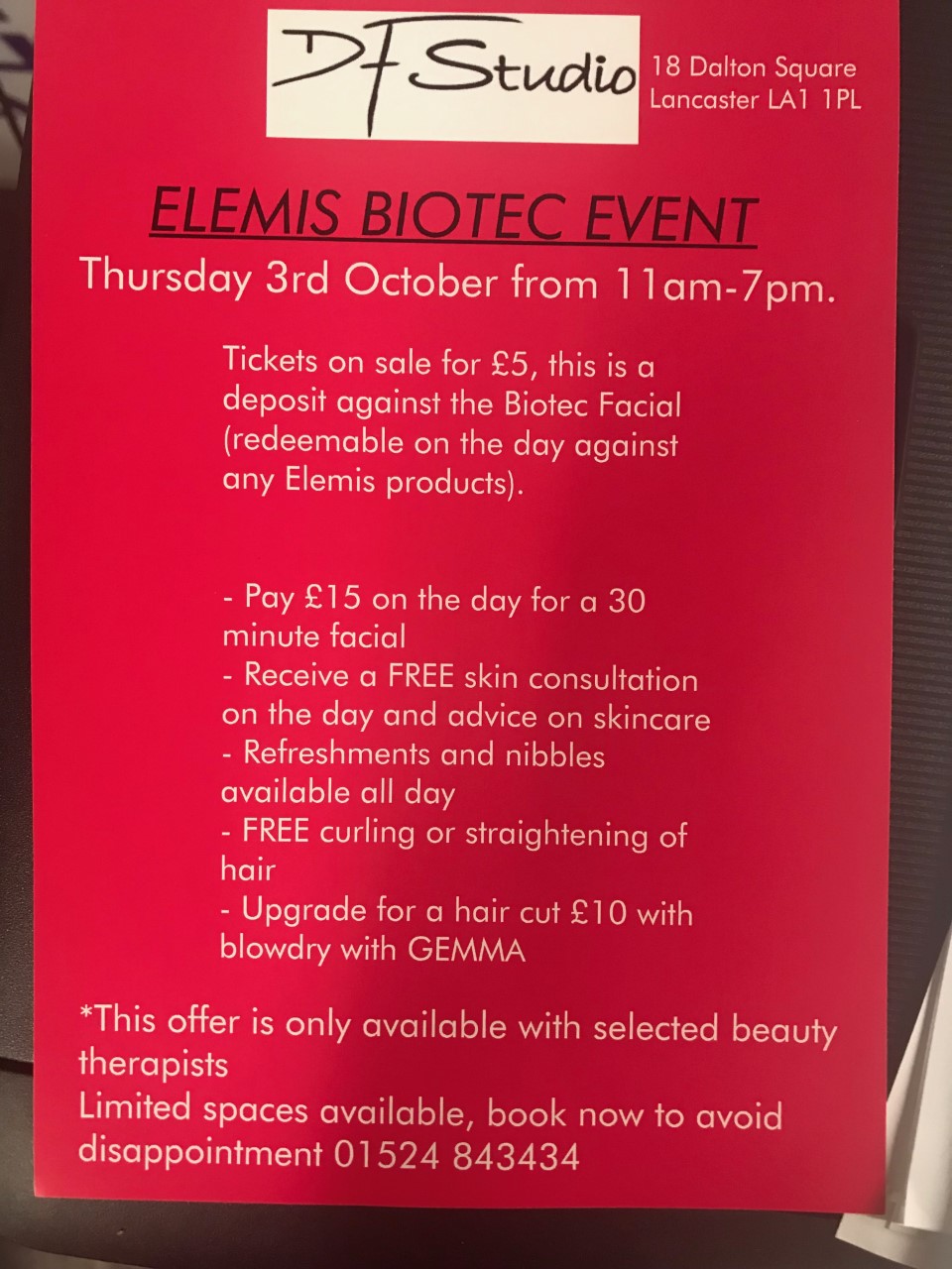 ELEMIS FACIAL OFFER